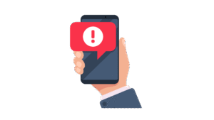 phone with alert