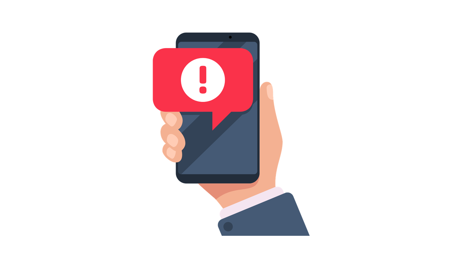 phone with alert